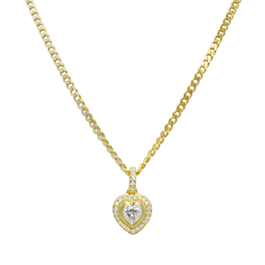 Moissanite Heart Pendant Ringz & Tingz Jewels