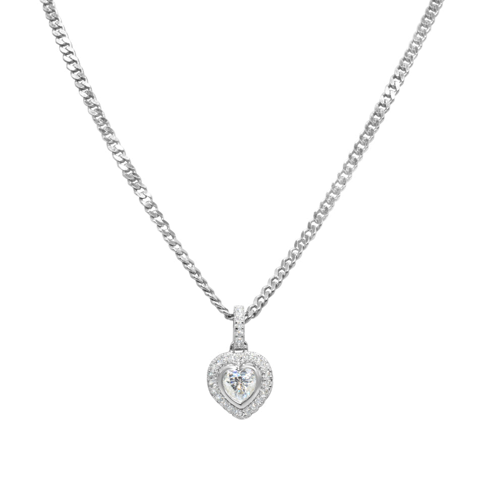 Moissanite Heart Pendant Ringz & Tingz Jewels