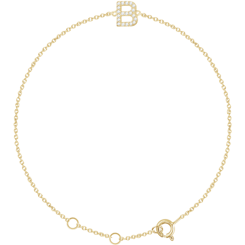 Diamond Initial Bracelet Ringz & Tingz Jewels
