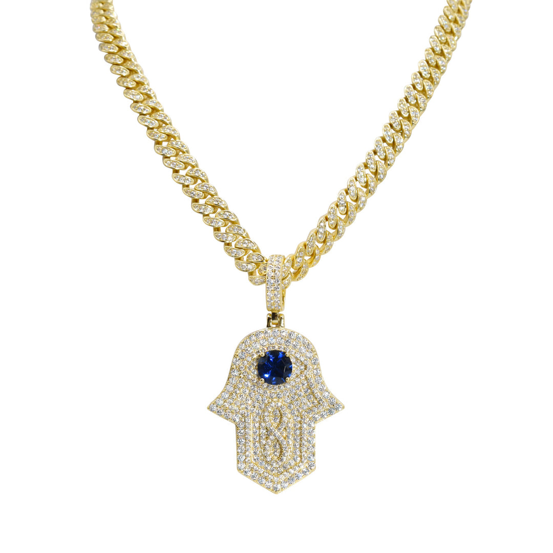 Men's Hamsa Hand Evil Eye Pendant Ringz & Tingz Jewels