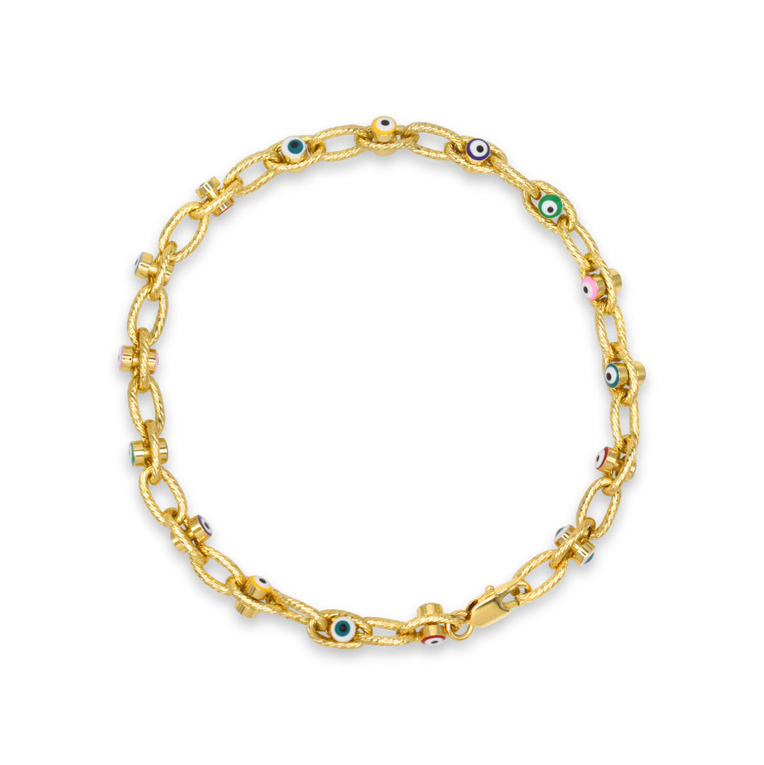 Evil Eye Chain Link Anklet Ringz & Tingz Jewels