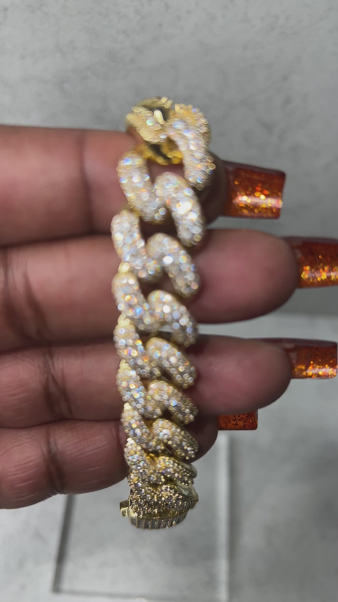 Pavé Cuban Link Bracelet - 15 mm