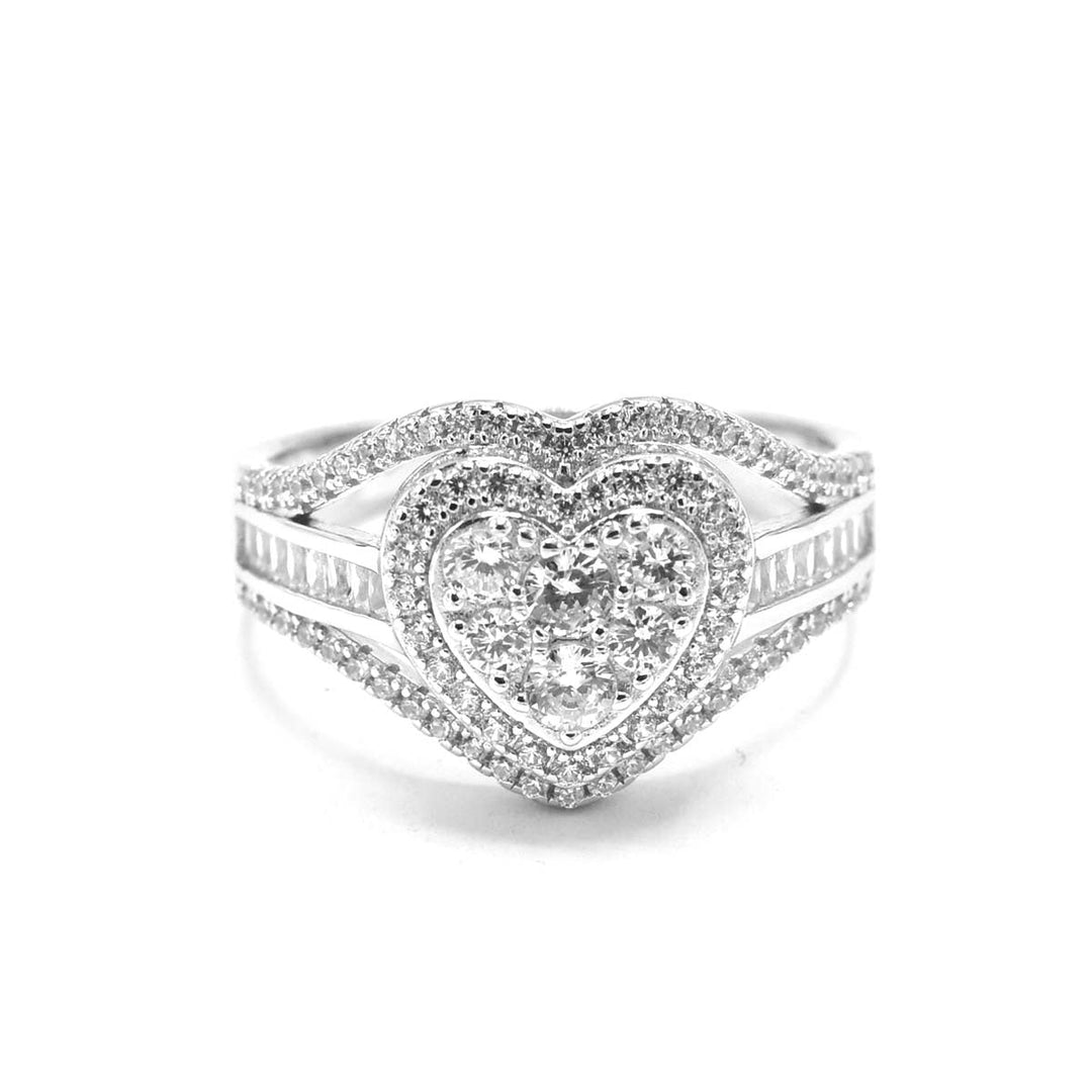 Pave Heart Ring Ringz & Tingz Jewels