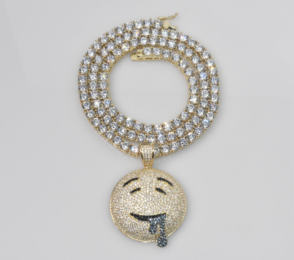 Drooling Face Emoji Pendant Ringz & Tingz Jewels