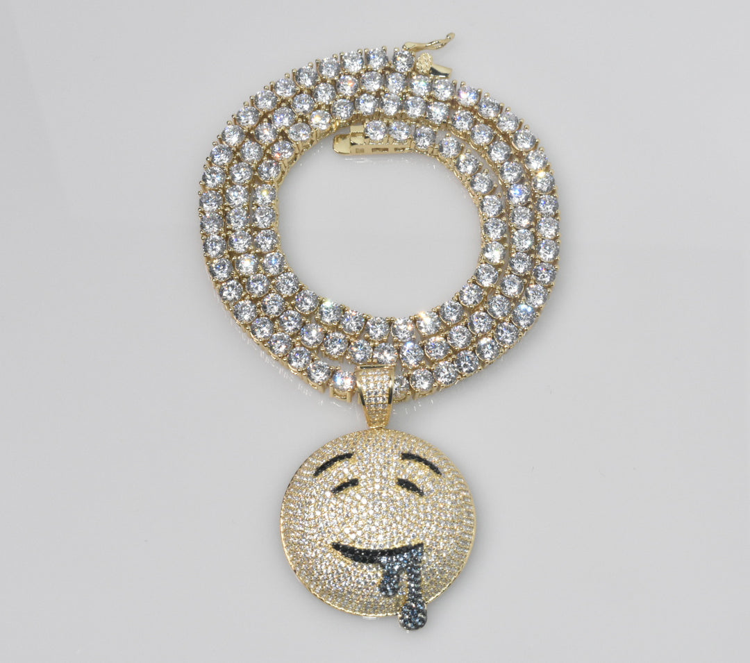 Drooling Face Emoji Pendant Ringz & Tingz Jewels