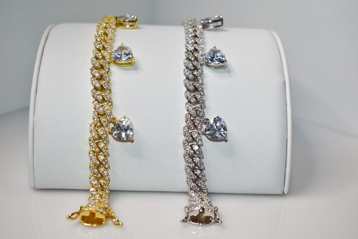 Heart Charms Anklet Ringz & Tingz Jewels