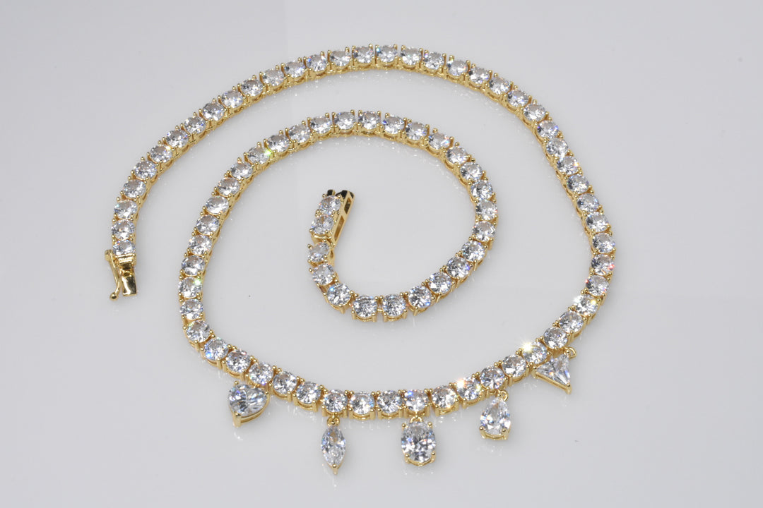 Tennis Charm Necklace Ringz & Tingz Jewels
