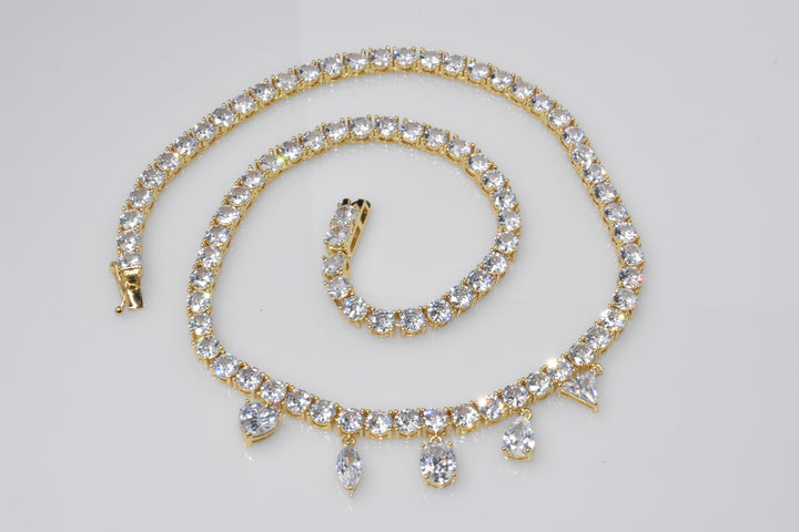 Tennis Charm Necklace Ringz & Tingz Jewels