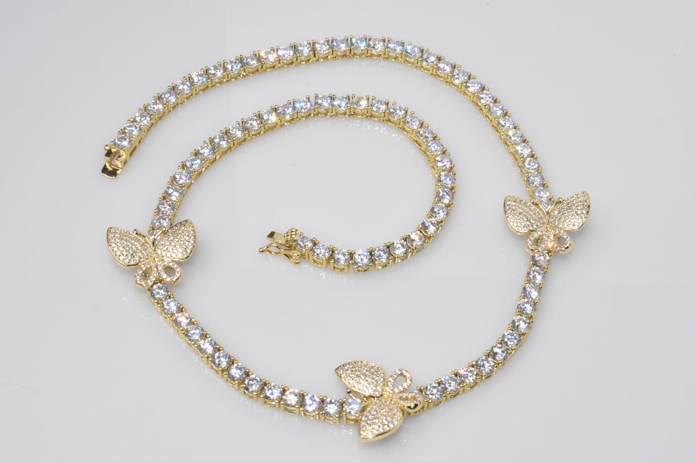 Butterfly Tennis Necklace Ringz & Tingz Jewels