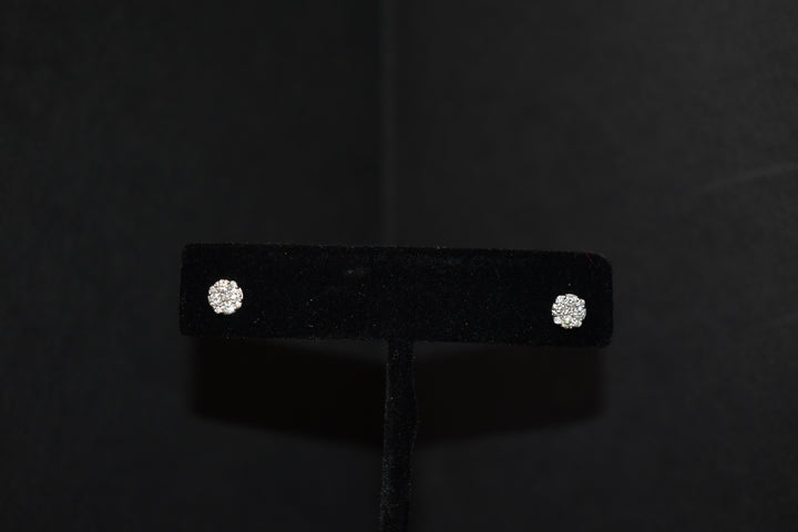Round Cluster Diamond Studs Ringz & Tingz Jewels