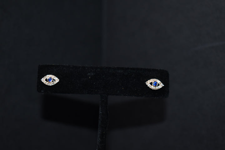 Evil Eye Diamond Stud Earrings Ringz & Tingz Jewels