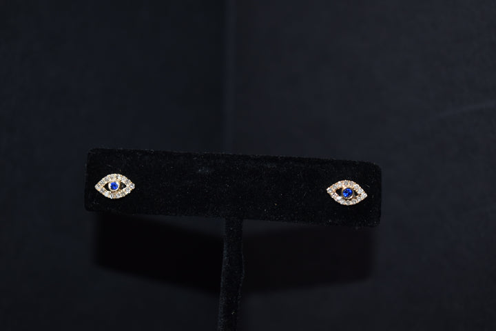 Evil Eye Diamond Stud Earrings Ringz & Tingz Jewels