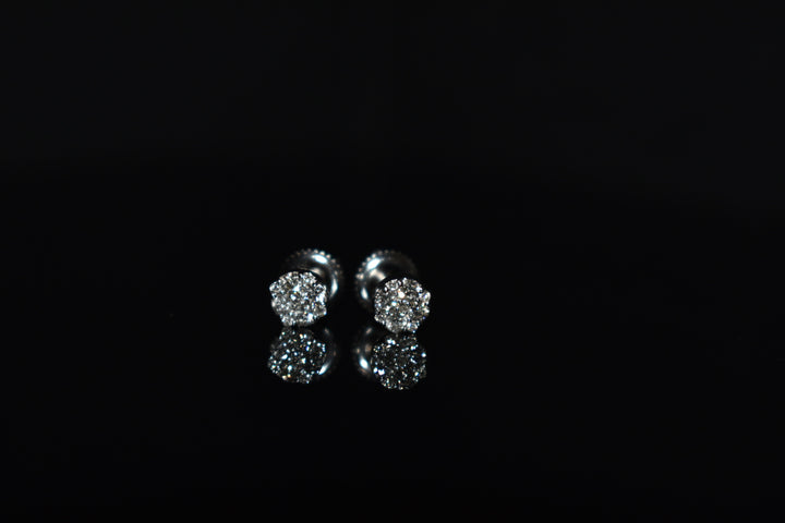 Round Cluster Diamond Studs Ringz & Tingz Jewels