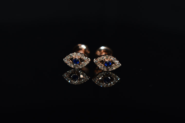 Evil Eye Diamond Stud Earrings Ringz & Tingz Jewels