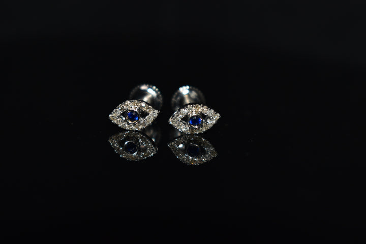 Evil Eye Diamond Stud Earrings Ringz & Tingz Jewels