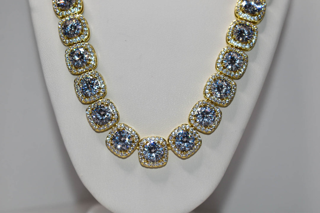 Square Stud Tennis Chain Ringz & Tingz Jewels