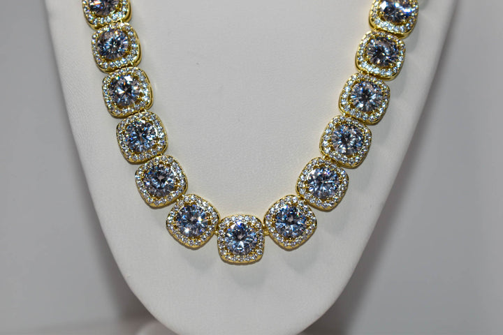 Square Stud Tennis Chain Ringz & Tingz Jewels