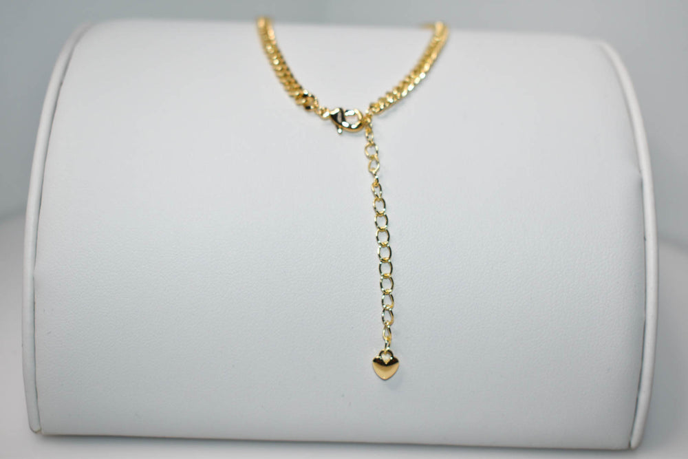 Gemstone Cuban Link Anklet (Adjustable) Ringz & Tingz Jewels