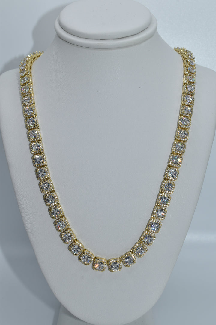 Square Tennis Necklace Ringz & Tingz Jewels