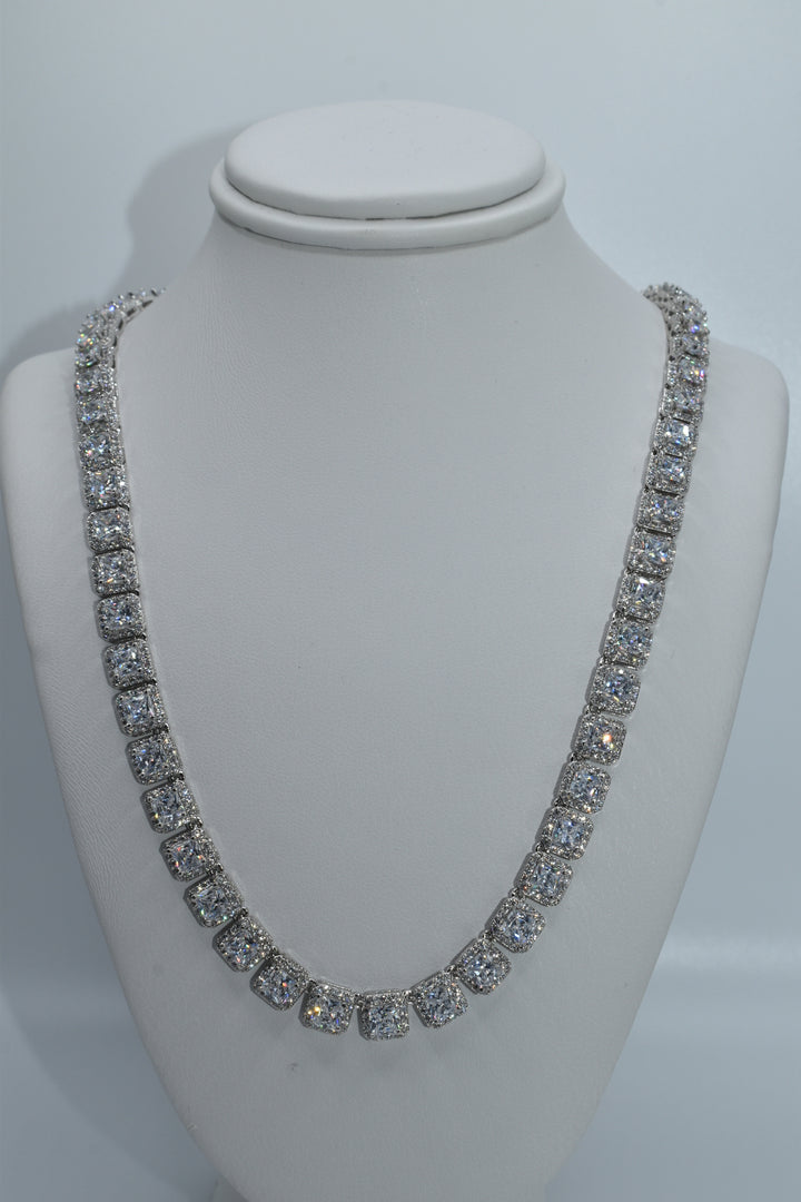 Square Tennis Necklace Ringz & Tingz Jewels