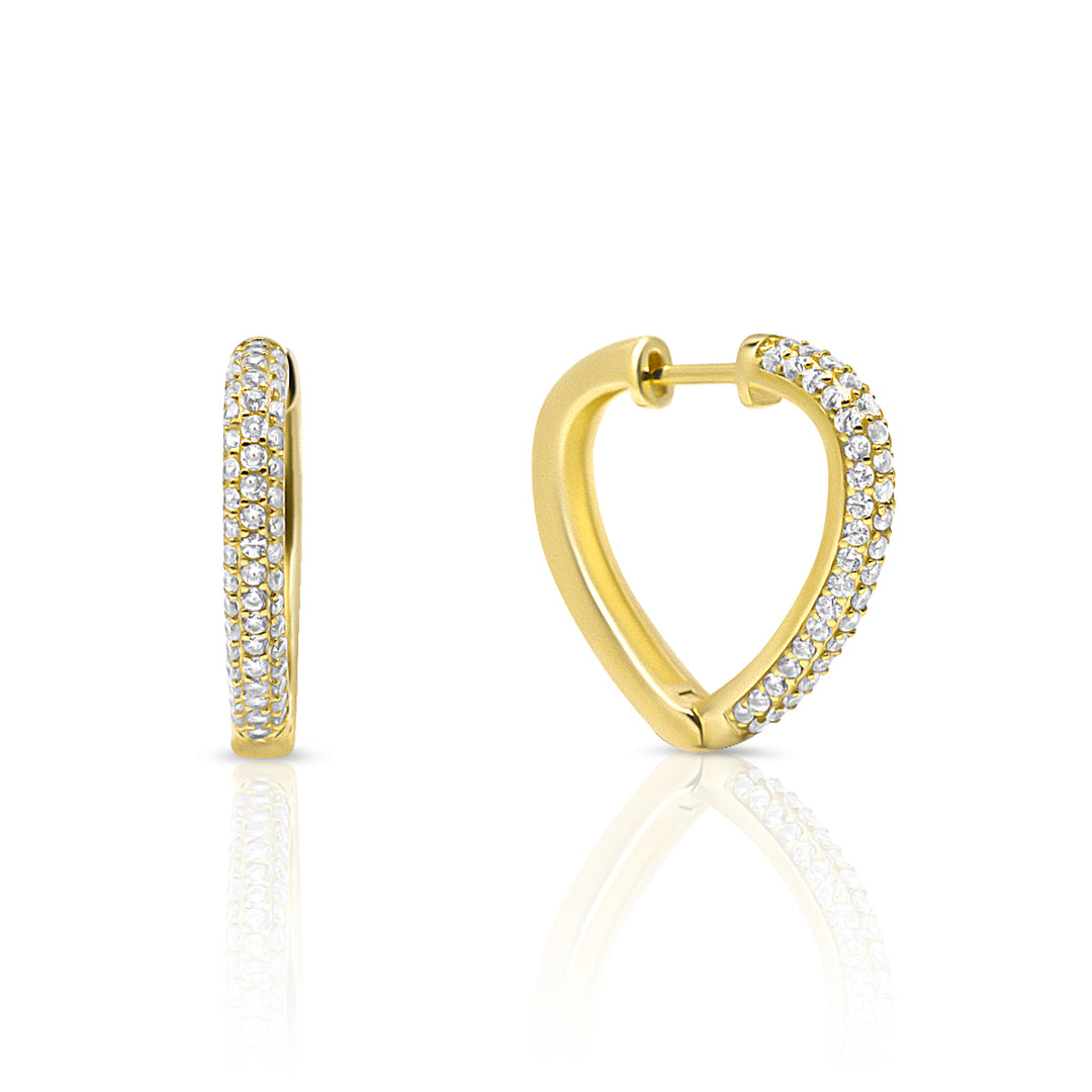 Heart Hoop Earrings Ringz & Tingz Jewels