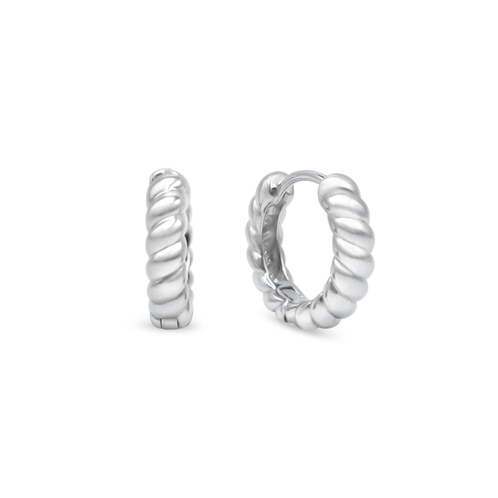 Petite Twisted Huggie Earrings Ringz & Tingz Jewels