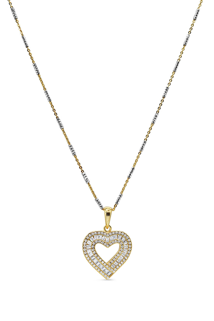 Baguette Heart Pendant Ringz & Tingz Jewels