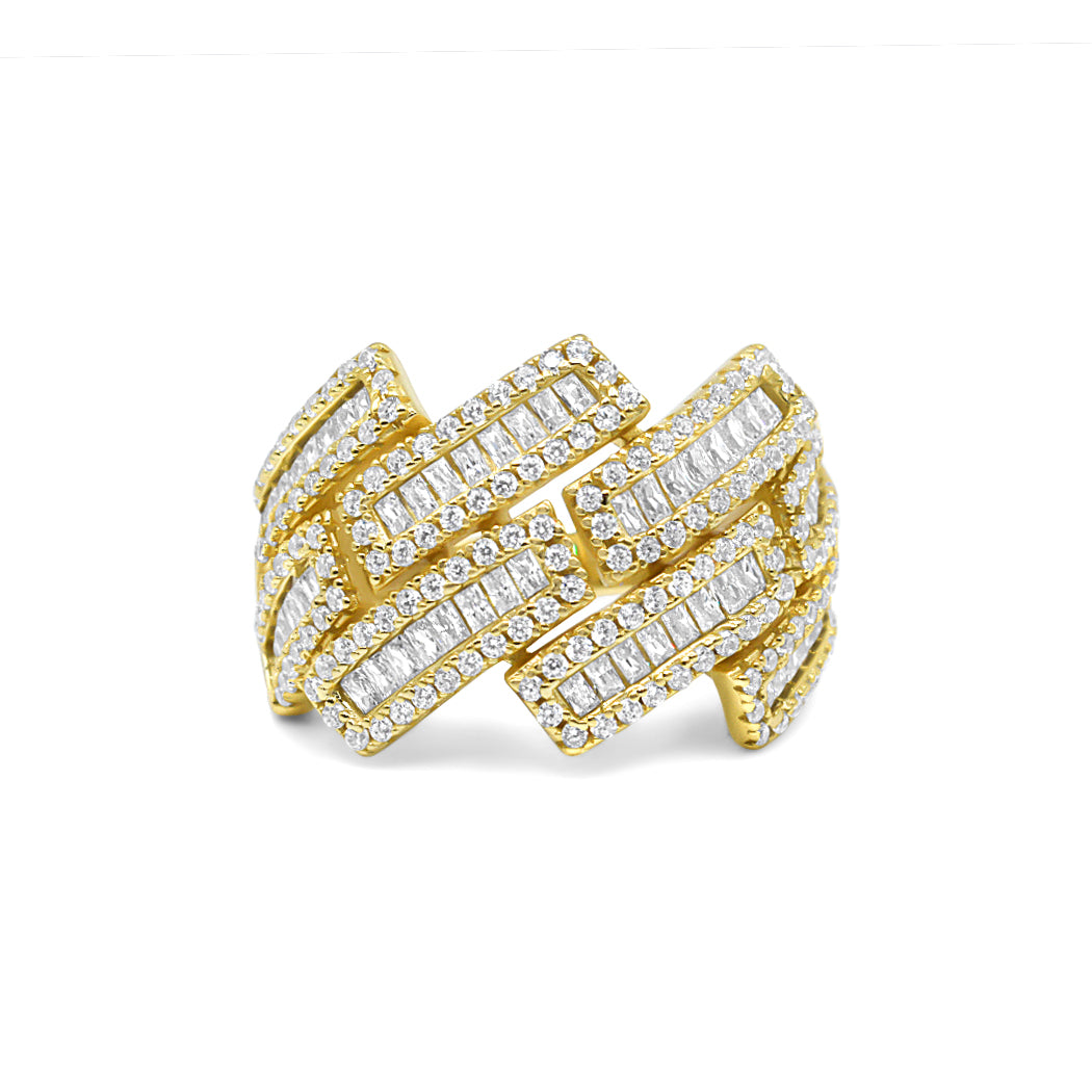 Square Edge Baguette Ring Ringz & Tingz Jewels