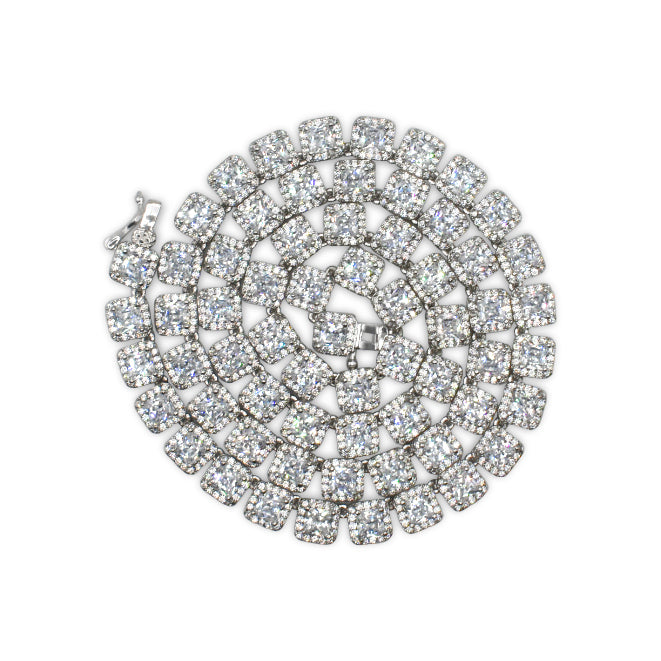 Square Tennis Necklace Ringz & Tingz Jewels