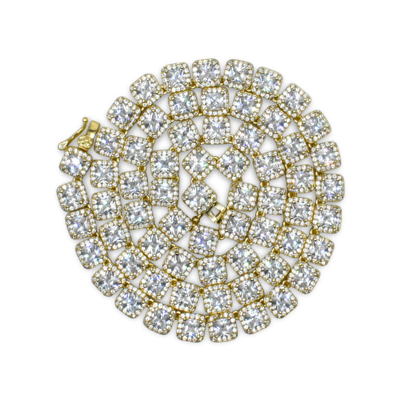 Square Tennis Necklace Ringz & Tingz Jewels