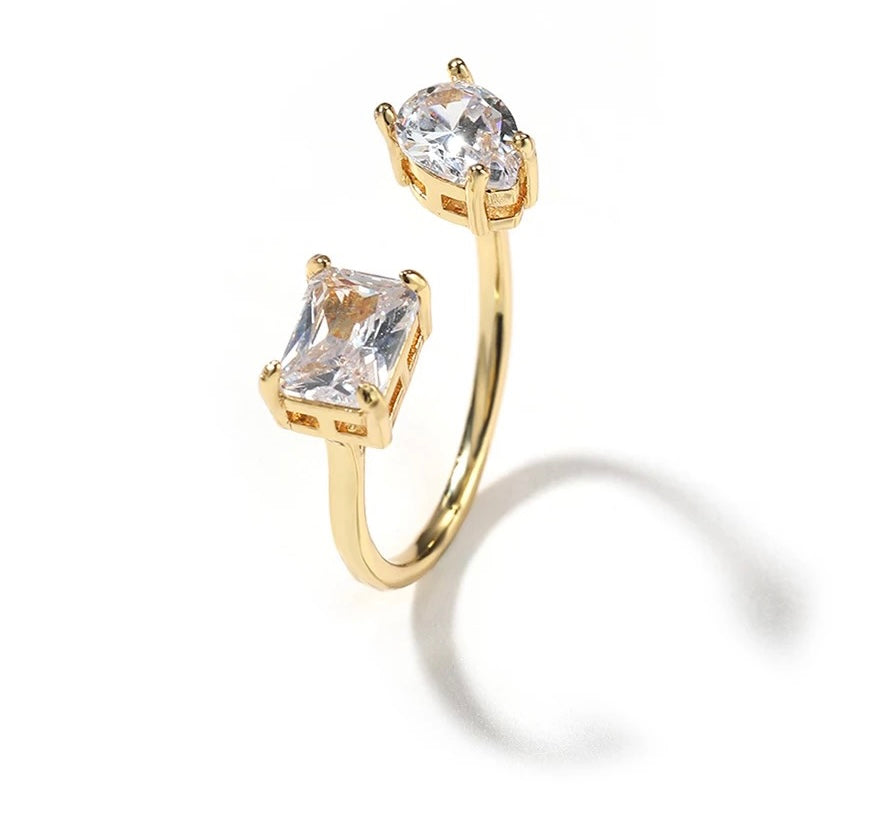 Waterdrop Open Ring Ringz & Tingz Jewels