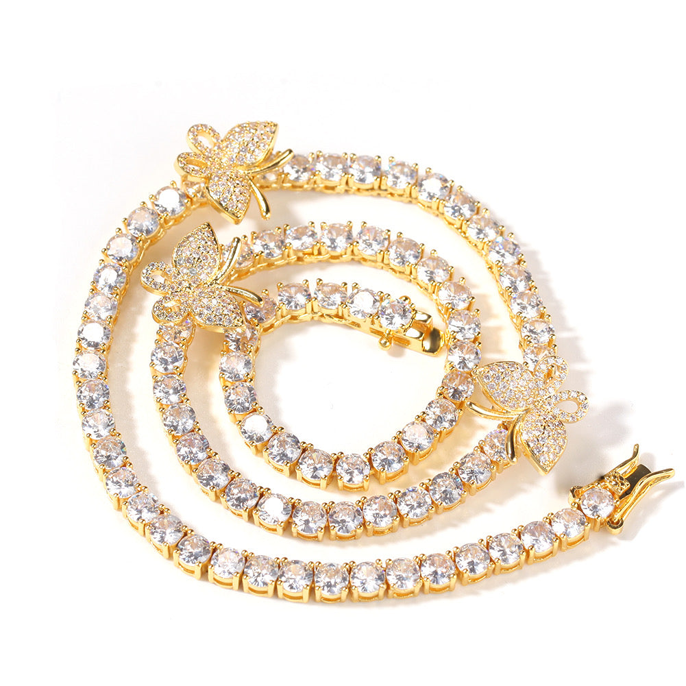 Butterfly Tennis Necklace Ringz & Tingz Jewels