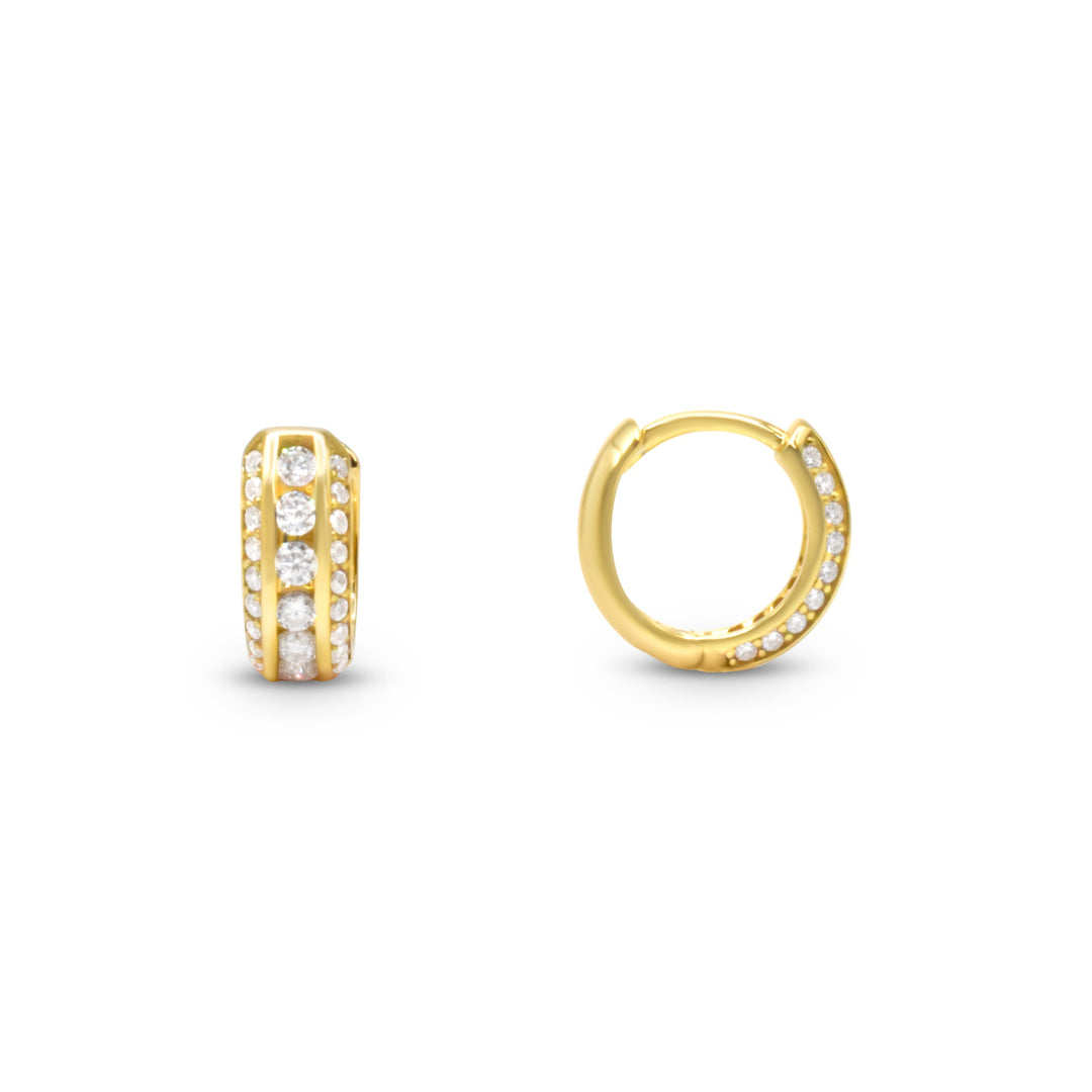 Rainbow Row Huggies (Moissanite) Ringz & Tingz Jewels