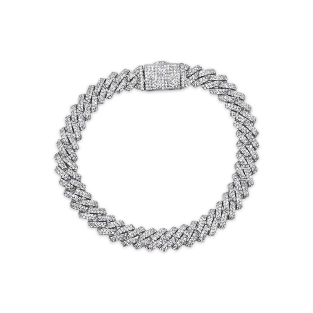 Royal Frost Cuban Bracelet (8MM Moissanite) Ringz & Tingz Jewels