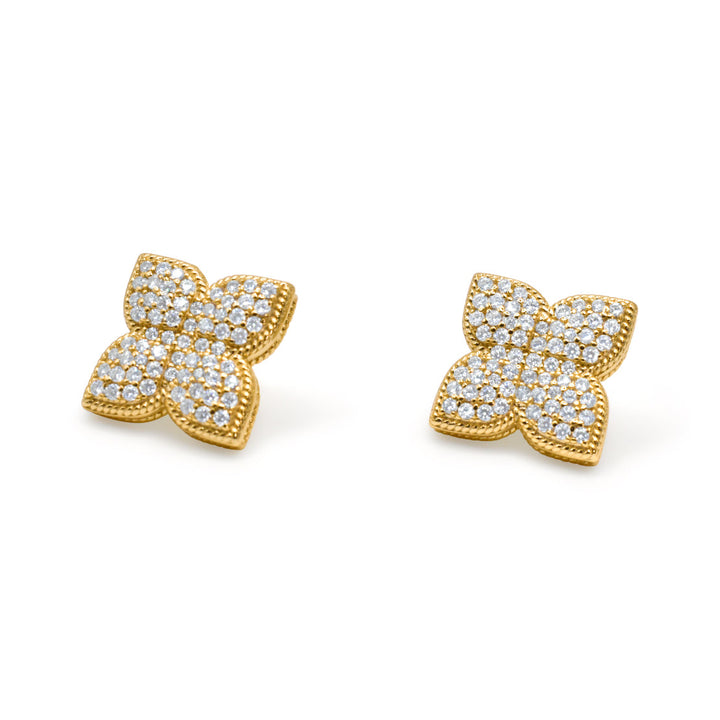 Imperial Clover Studs (Moissanite) Ringz & Tingz Jewels