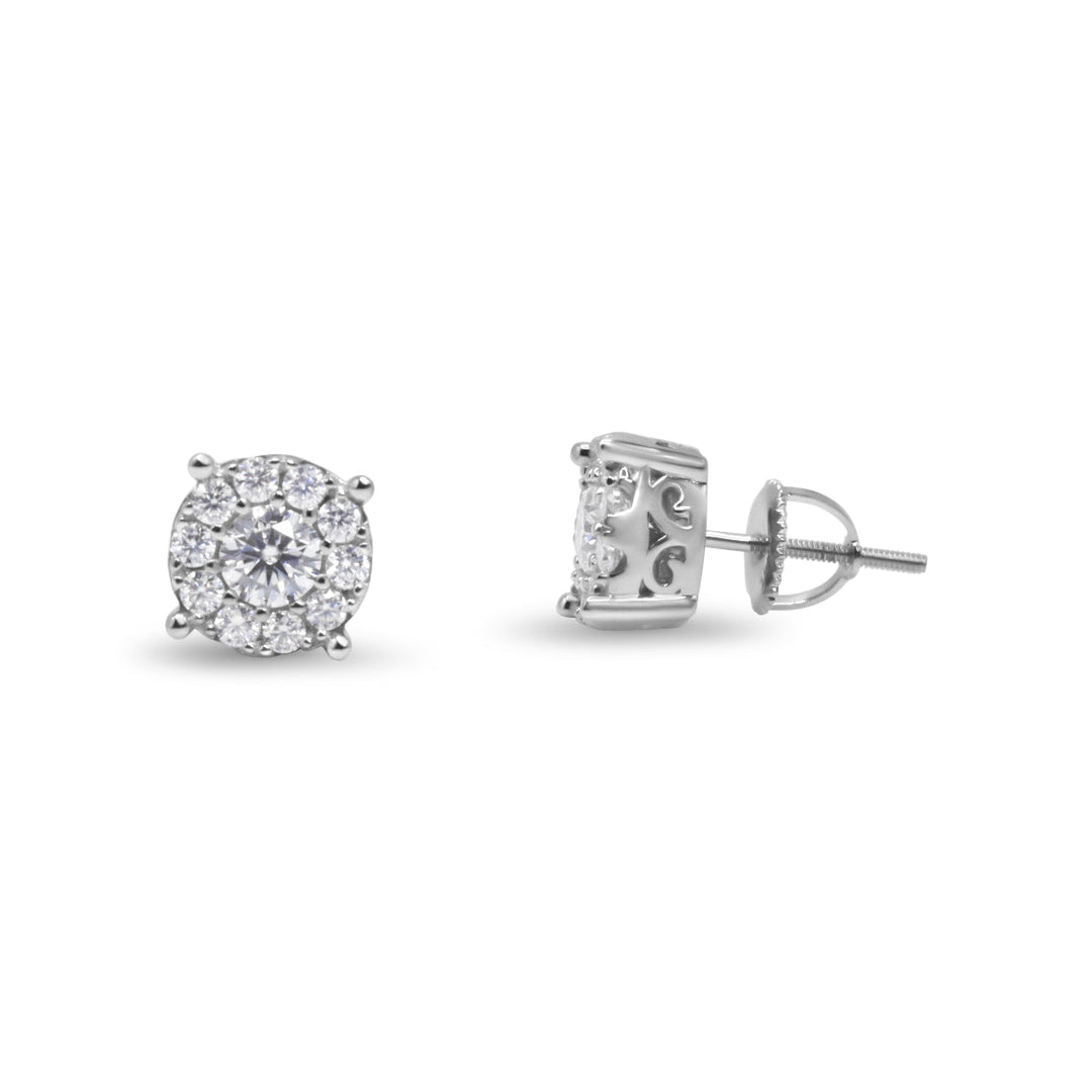 Crown Cluster Studs (Moissanite) Ringz & Tingz Jewels