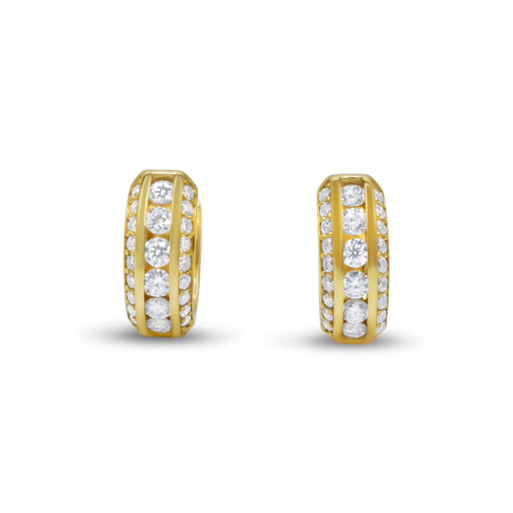 Rainbow Row Huggies (Moissanite) Ringz & Tingz Jewels