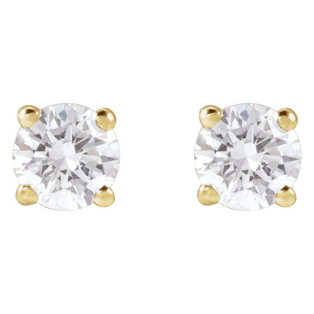 Lab Grown Diamond Stud Earrings - 4 mm Ringz & Tingz Jewels