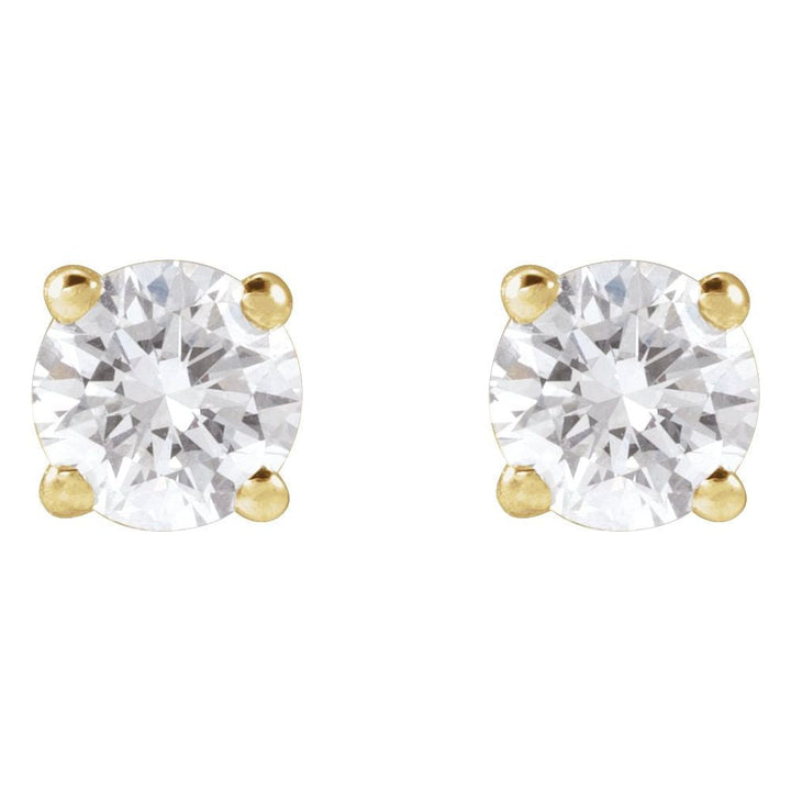 Lab Grown Diamond Stud Earrings - 4 mm Ringz & Tingz Jewels