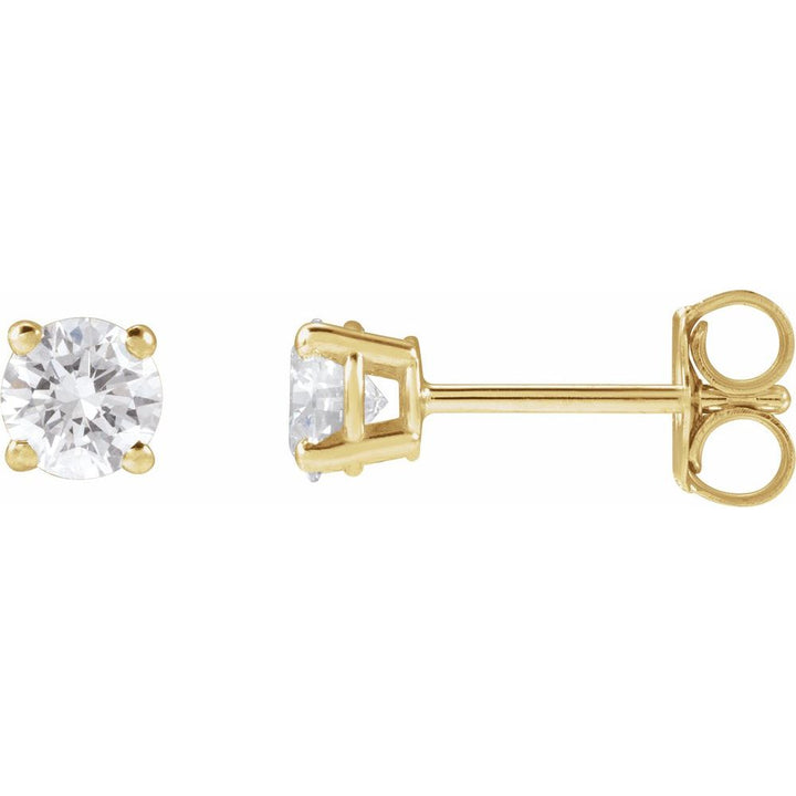 Lab Grown Diamond Stud Earrings - 4 mm Ringz & Tingz Jewels